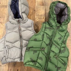 Zara Puffer Vest x 2